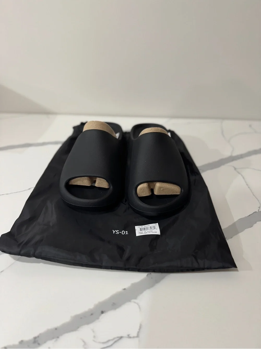Black Slide Sandals YS-01
